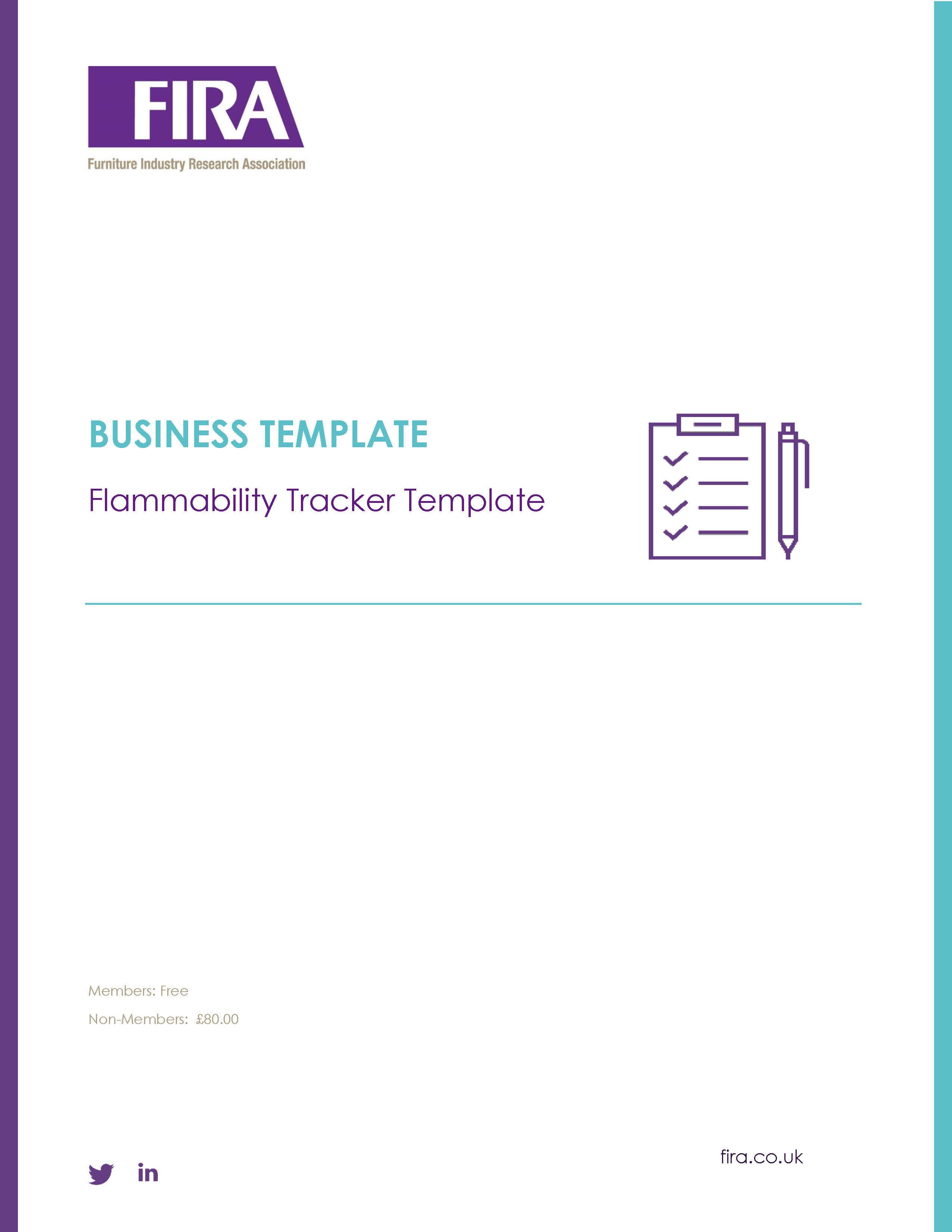 Flammability Tracker Template