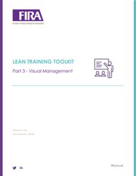 Training Toolkit Visual FIRA | Lean Manufacturing Training Toolkit - Part 3 - Visual…