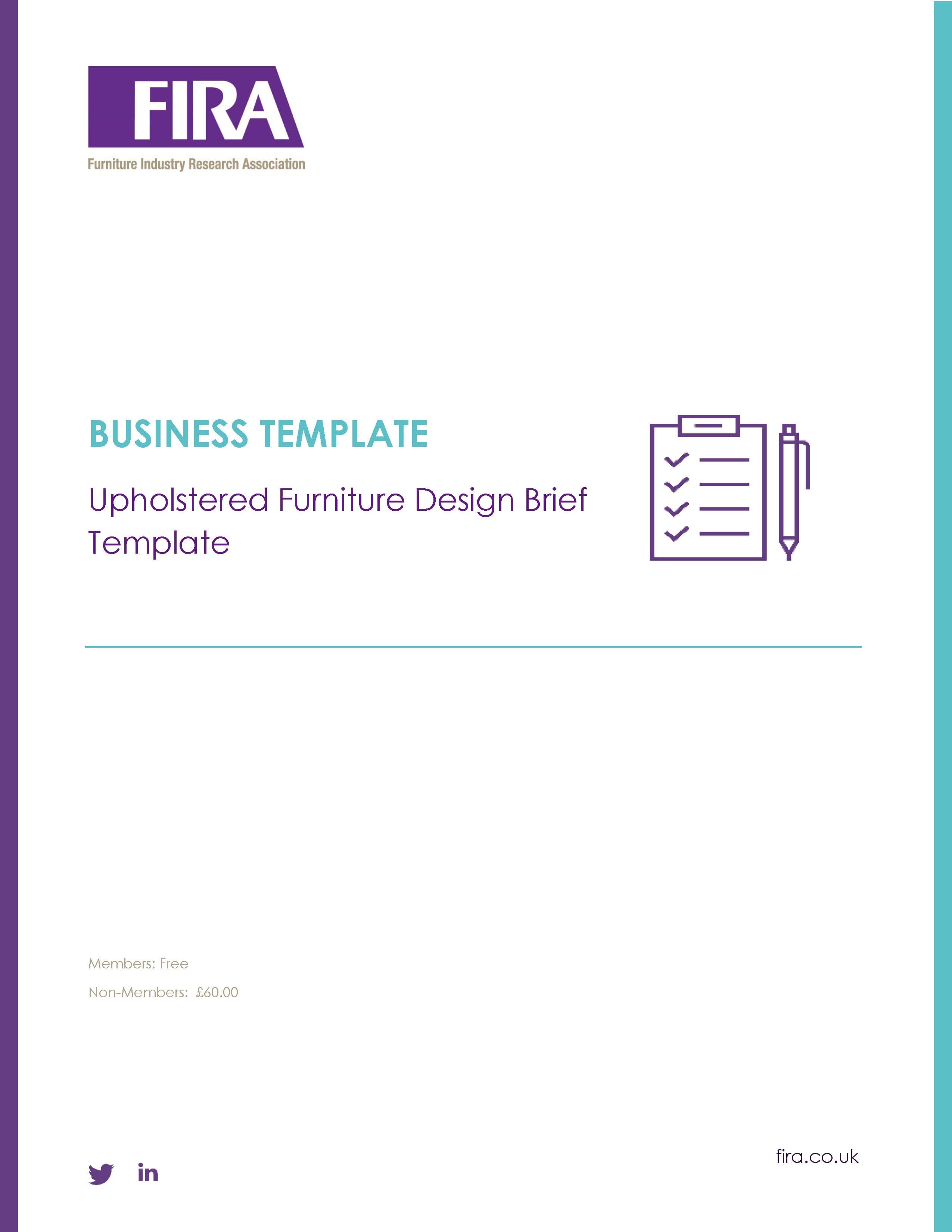 Upholstered Furniture Design Brief Template